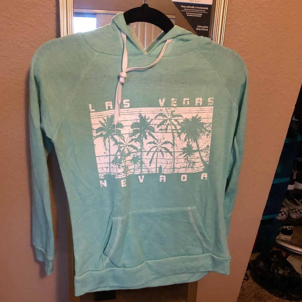 Teal sweatshirt from Las Vegas